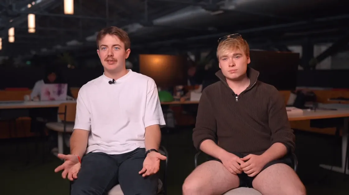 Mac O’Brien with a Consulting.ie co-founder during a filmed interview